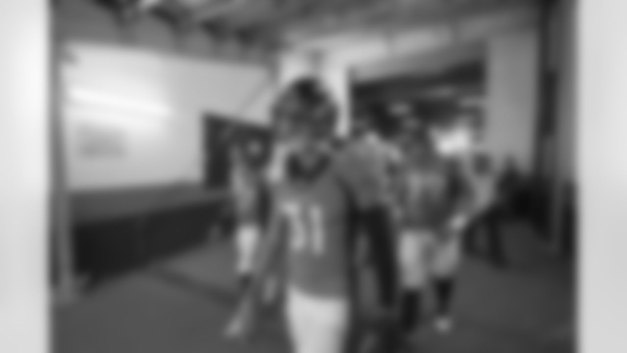 Denver Broncos safety Justin Simmons (31) in the tunnel prior to kickoff in the NFL game between the Denver Broncos and the San Diego Chargers at Sports Authority Field in Denver, Colo. October 30, 2016.