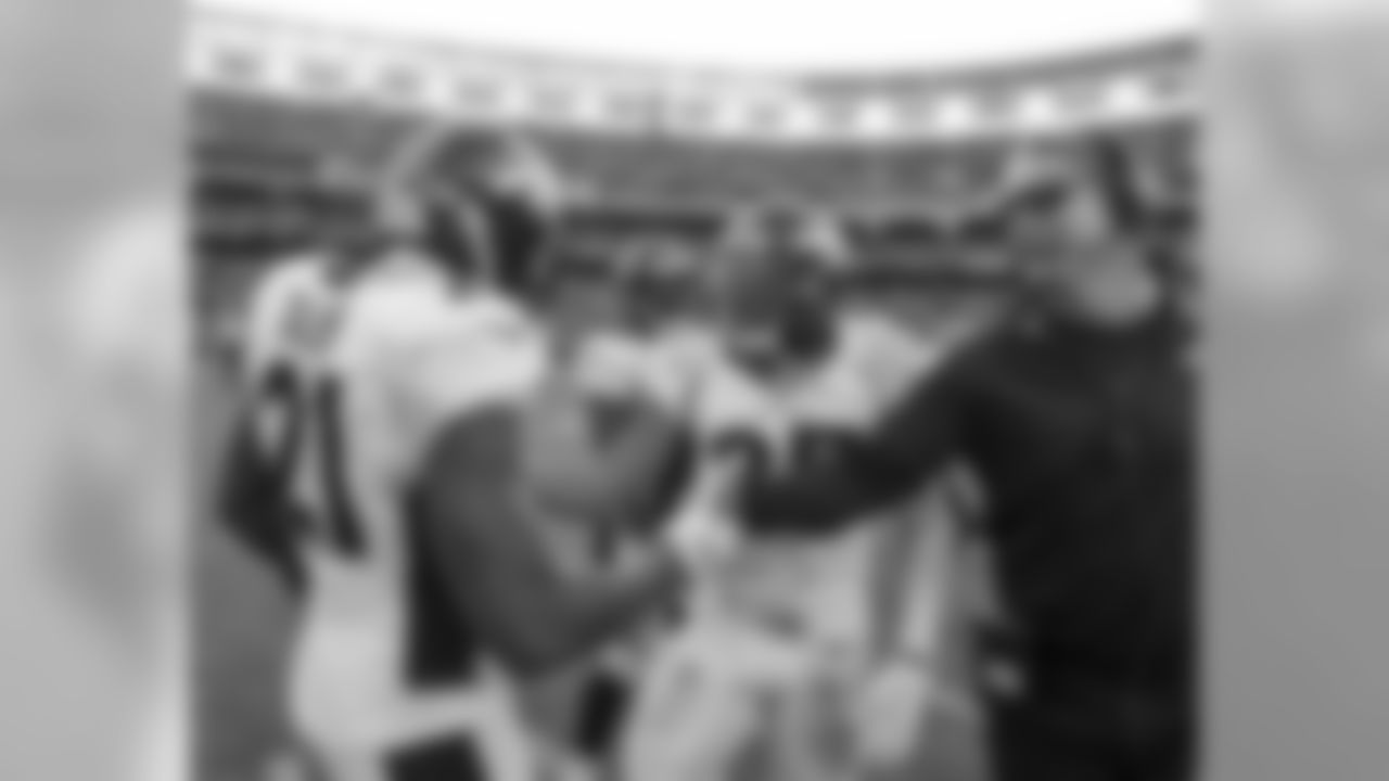 Aqib Talib, Chris Harris Jr. and Jack Del Rio