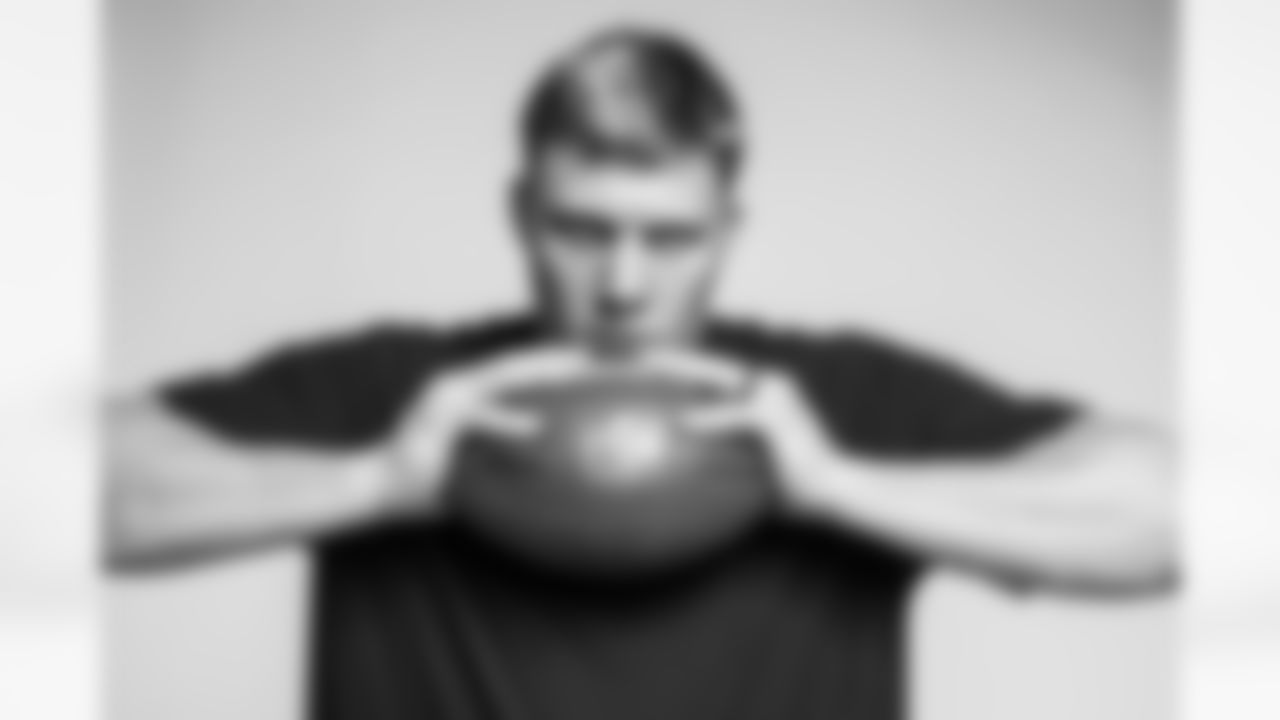 Images taken of Utah offensive tackle Garett Bolles during the 2017 NFL Scouting Combine on Thursday, March 2, 2017 in Indianapolis, IN. (Todd Rosenberg via AP)