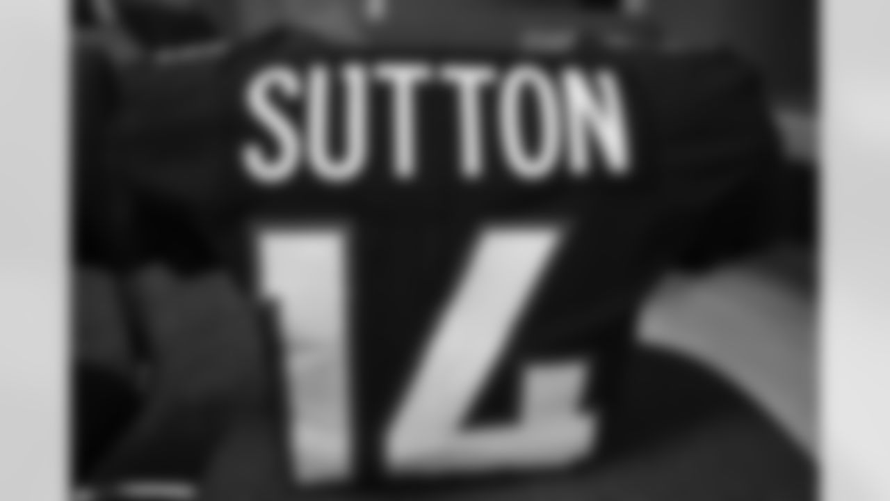 Courtland Sutton's jersey in the locker room before the Broncos' Week 6 game against the Las Vegas Raiders at Empower Field at Mile High in Denver, Colorado on October 17, 2021. (Photo by Sam Weaver)