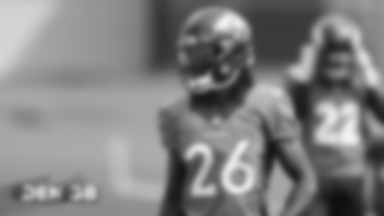 During the Broncos' practice on September 19, 2019.