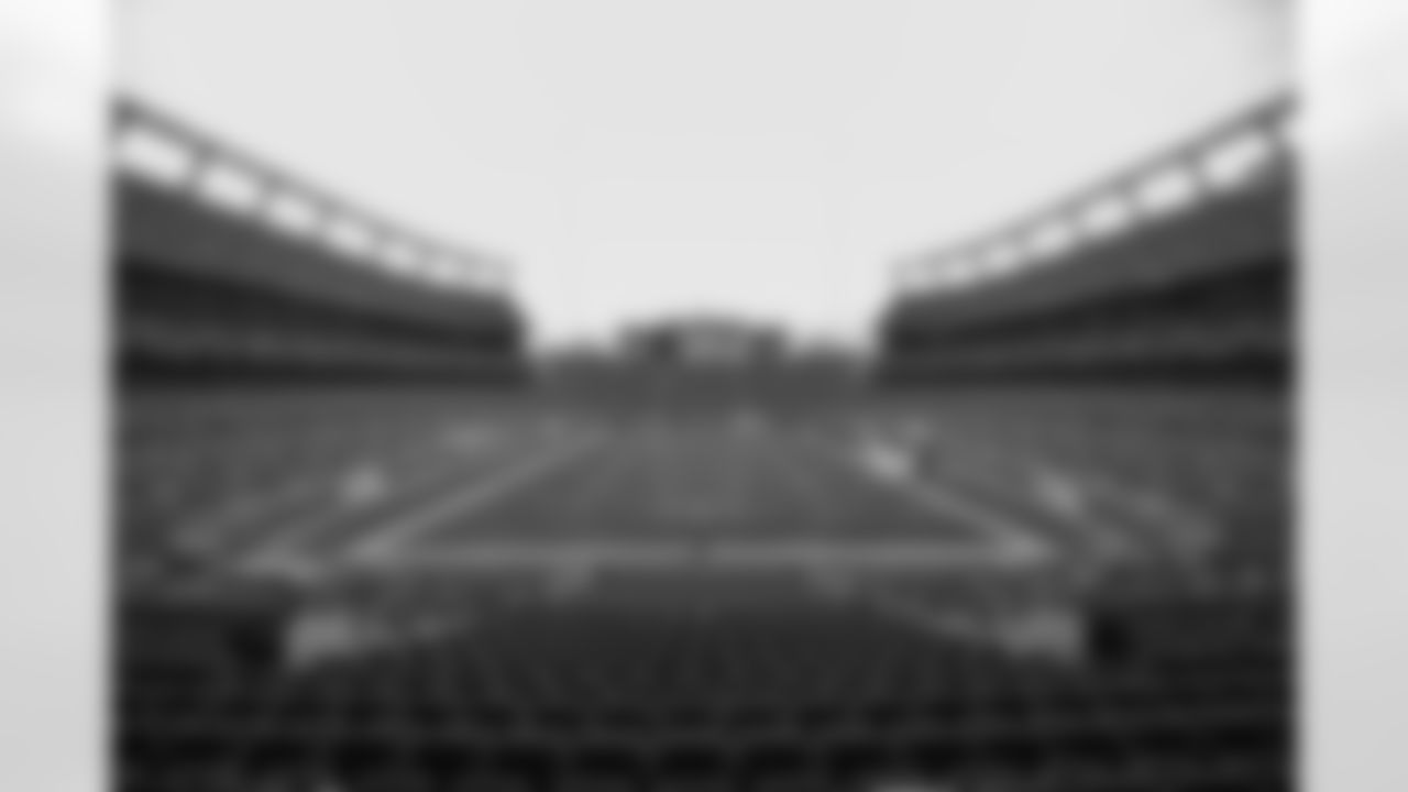 An empty stadium during training camp at Empower Field at Mile High in Denver, CO, August 29, 2020.
Photo by Gabriel Christus