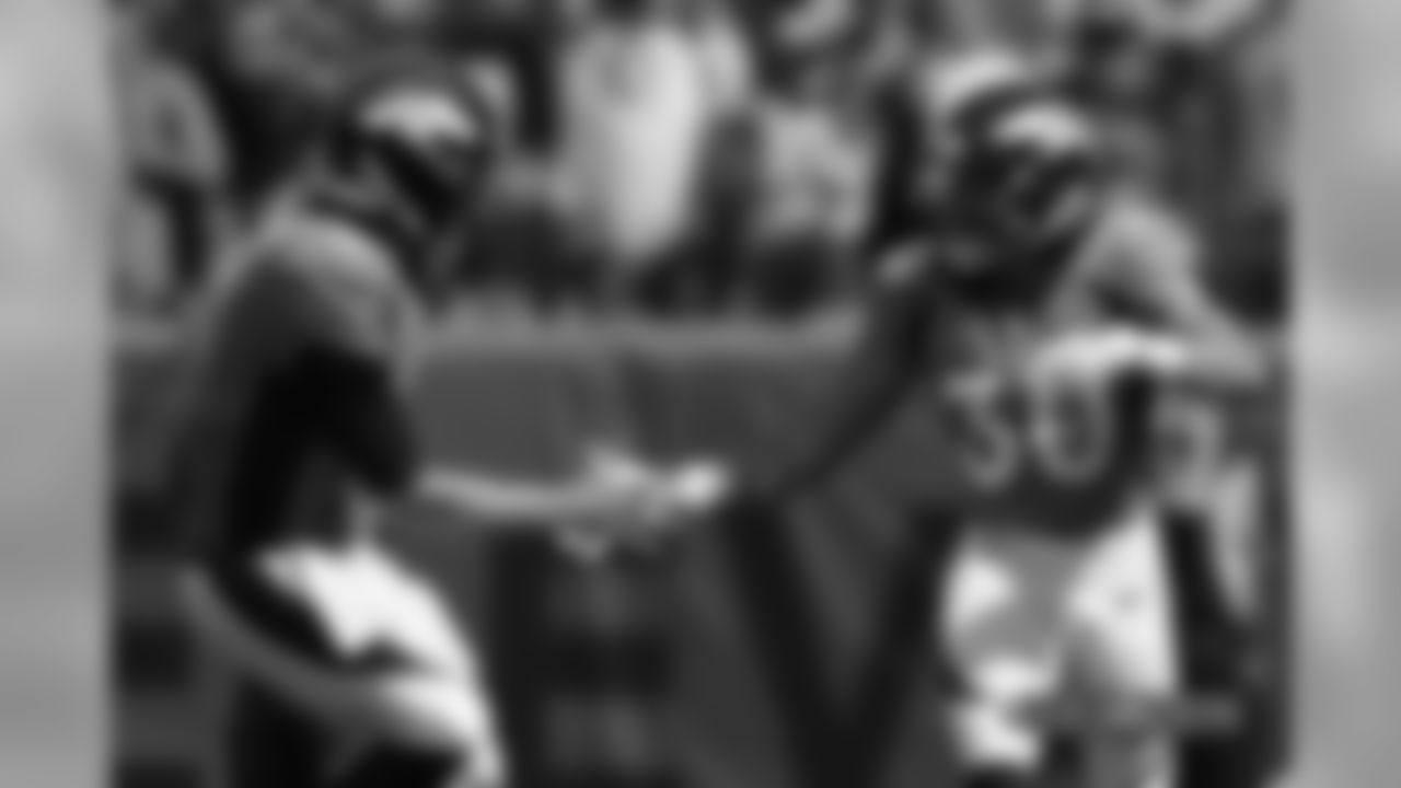 Denver Broncos action during the NFL game against the Seattle Seahawks at Broncos Stadium at Mile High in Denver, Colorado, September 09, 2018.
Photo by XXXXX