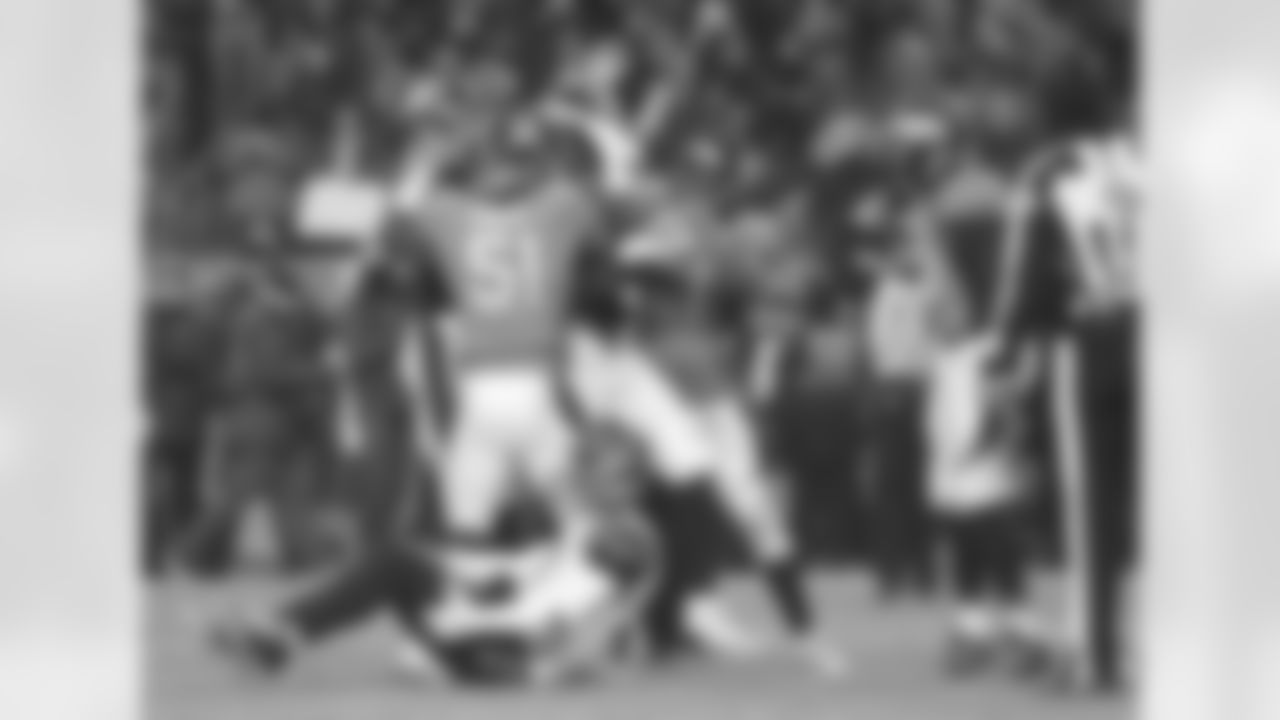 Date and time: Sunday, Dec. 19 at 2:05 p.m. MT
Broadcast: CBS
Broncos history note: Though the Bengals were without starting quarterback Andy Dalton, they put up a good fight in Denver in 2015 as the Broncos looked to end a two-game skid as the playoffs approached. After falling behind 14-0 in the first half, the Broncos rebounded to force overtime. Denver got the ball first and marched downfield to kick a field goal. Then, Cincinnati quarterback A.J. McCarron couldn't handle a snap and DeMarcus Ware leapt on it to secure victory and a playoff berth.
Photo by Ben Hays.