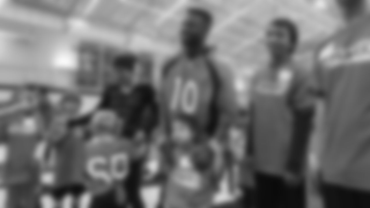 Emmanuel Sanders poses for a photo during a PLAY 60 All-Ability Clinic with Special Olympics Colorado for 125 athletes at UCHealth Training Center at May 7, 2019.