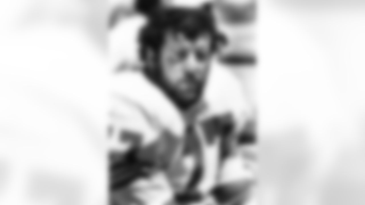 A sideline portrait of Lyle Alzado during a game in the 1970s.
