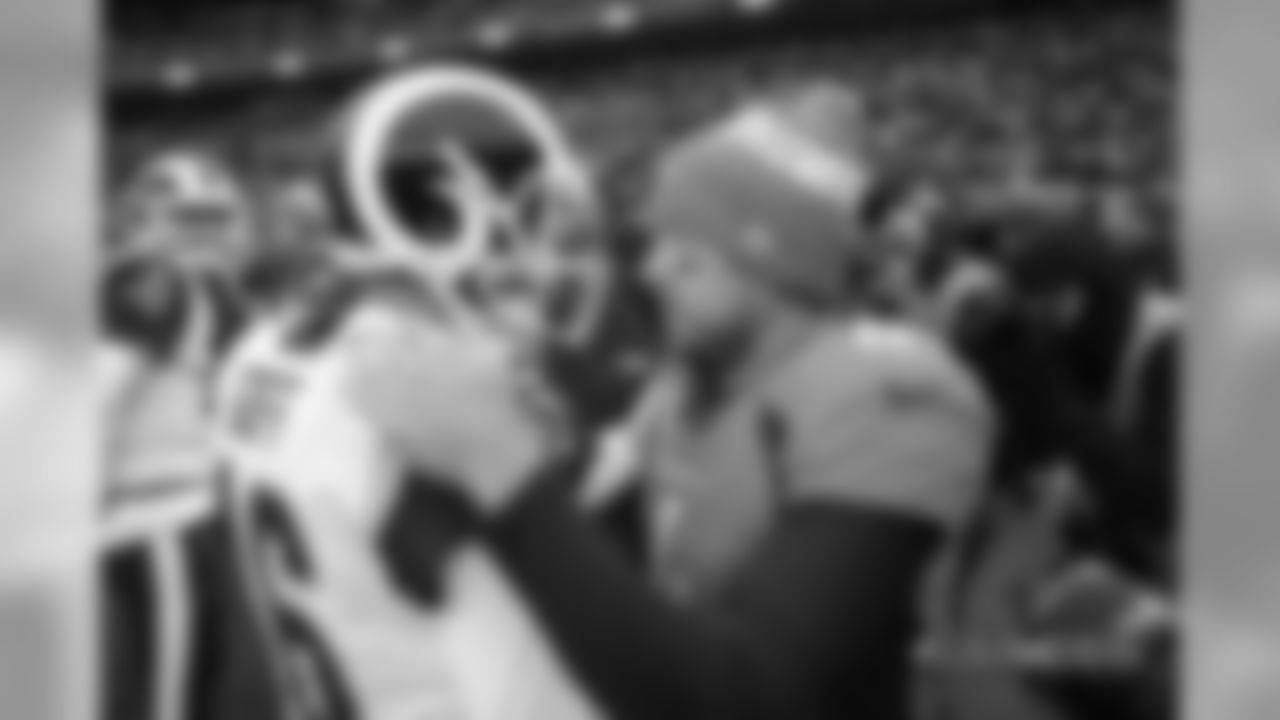 Case Keenum after the game against the Los Angeles Rams during the game at Broncos Stadium at Mile High in Denver, Colorado, October 14, 2018.
Photo by Gabriel Christus