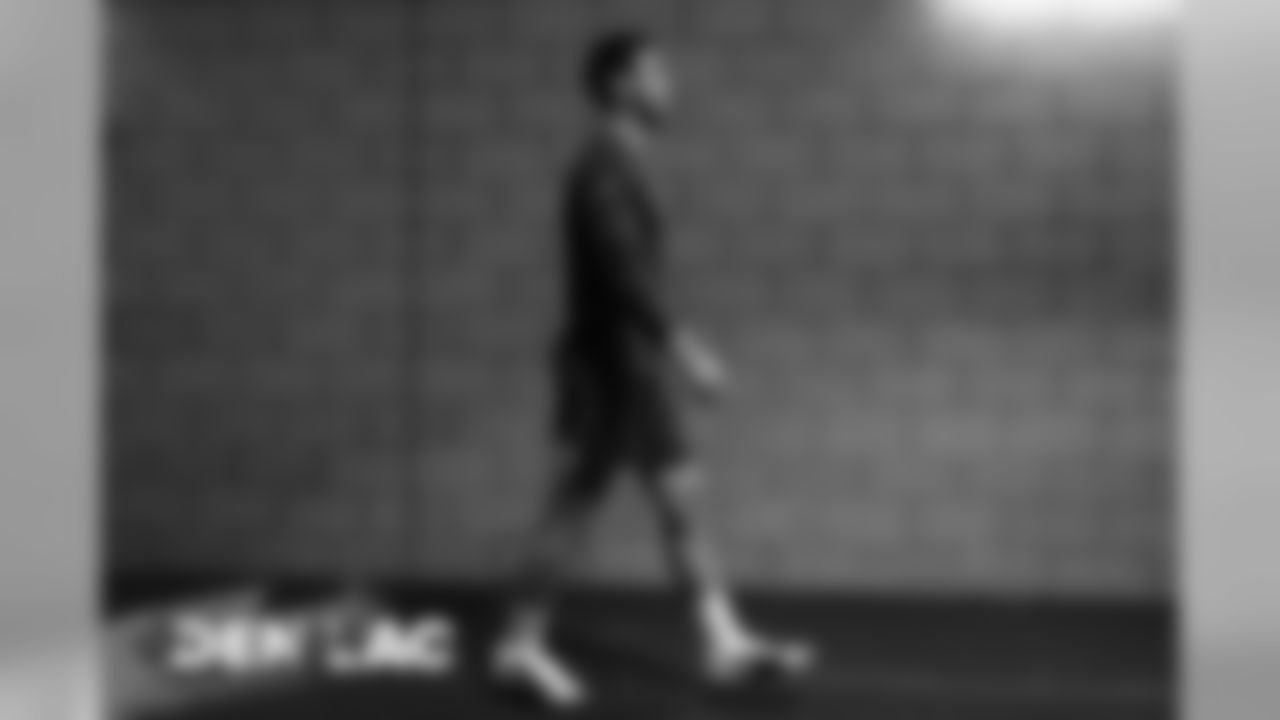 Joe Flacco walks out to the field at the stadium for the Broncos' game against the Los Angeles Chargers at Dignity Health Sports Park on October 6, 2019. (Photo by Ric Tapia)