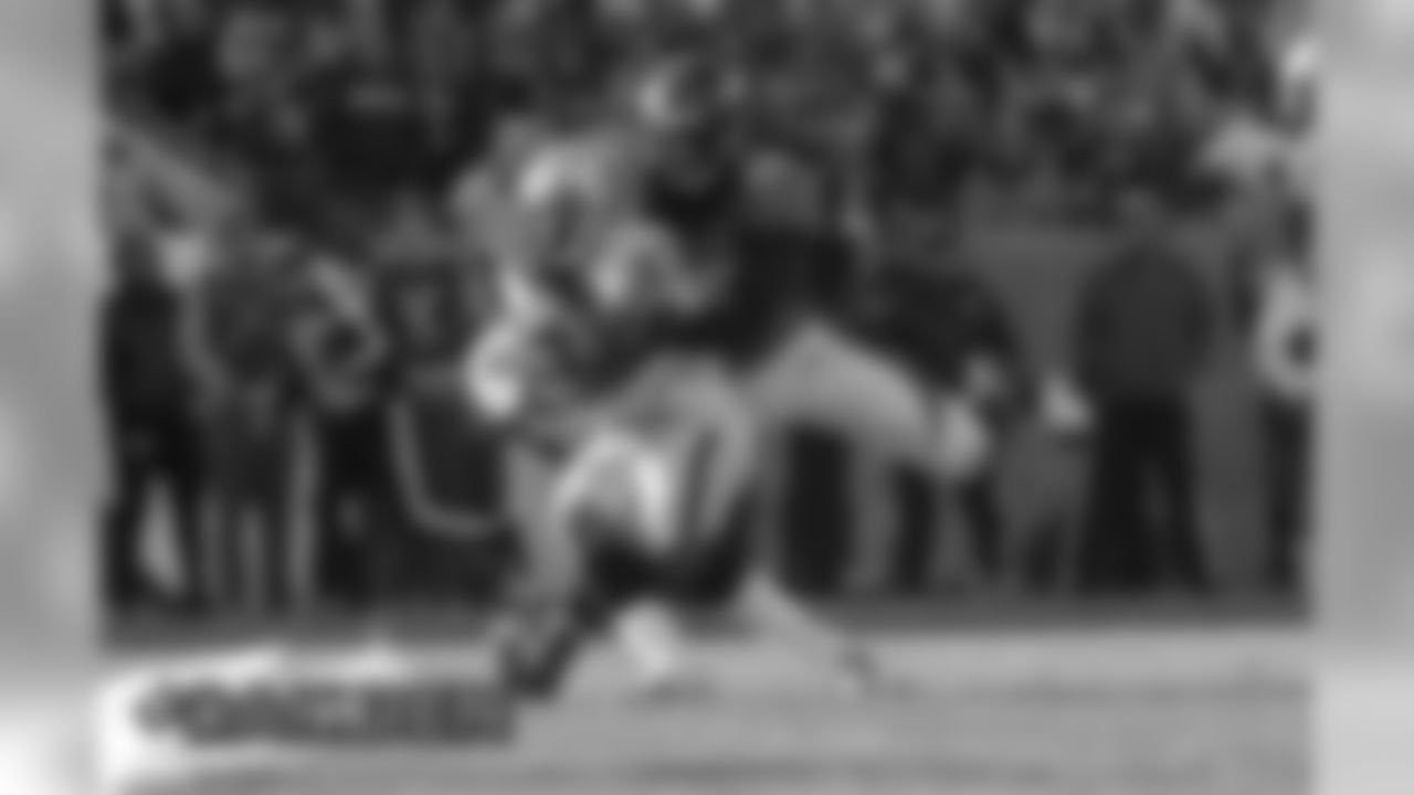 During the Denver Broncos' Week 17 game against the Oakland Raiders at Empower Field at Mile High on December 29, 2019. (Photo by Ben Hays)