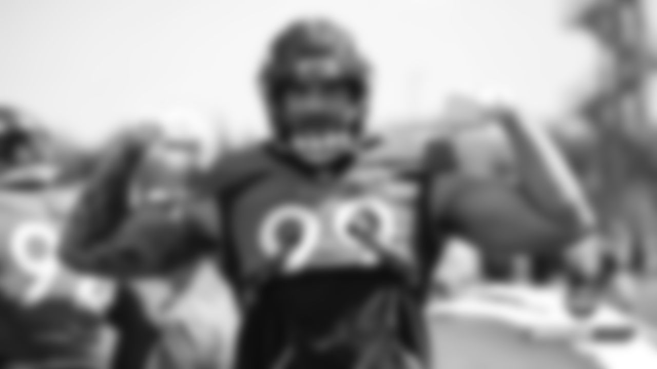 Adam Gotsis during practice on Day 6 of training camp on July 24, 2019.