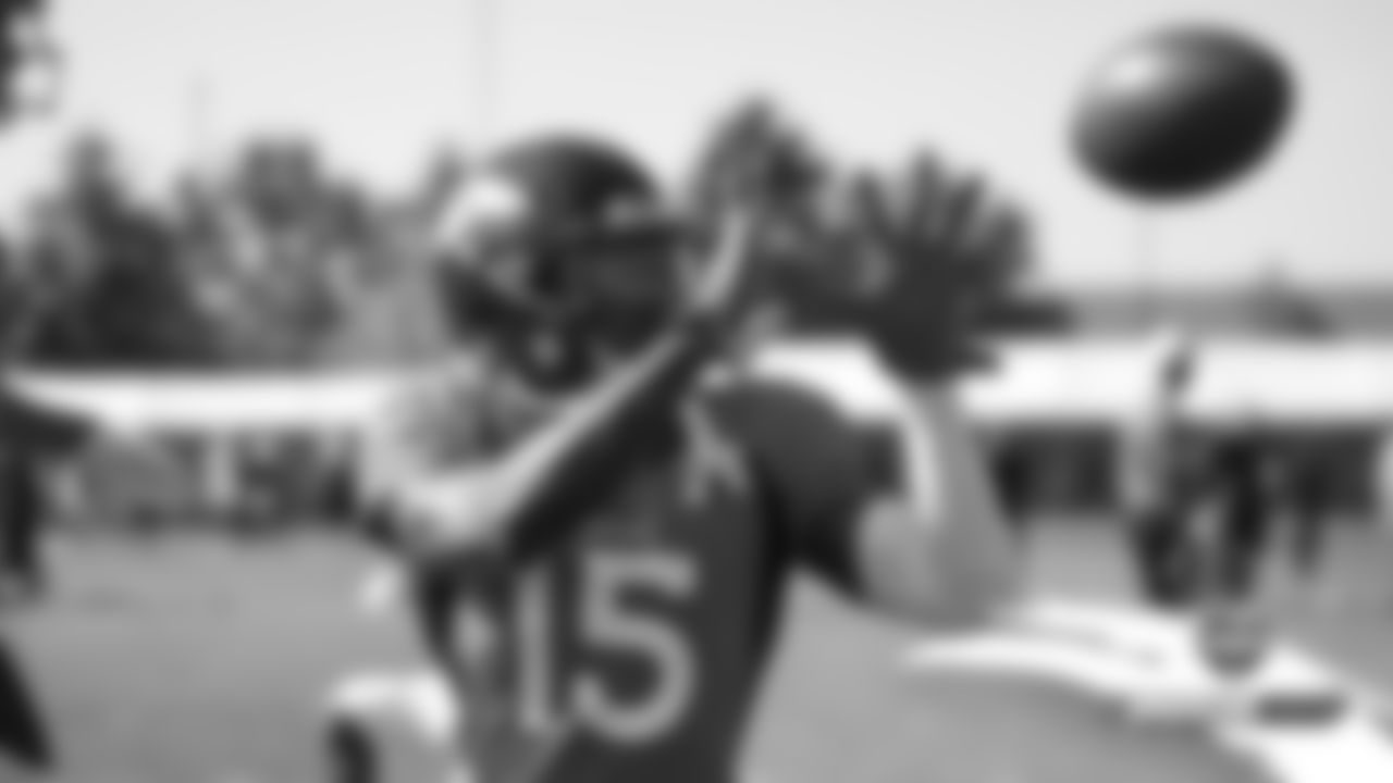 Juwann Winfree at a joint practice with the San Francisco 49ers on the 20th day of training camp on August 17, 2019.