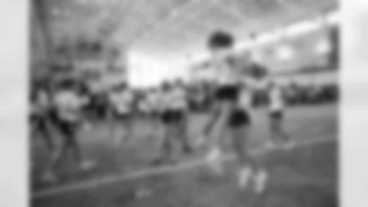 Valor Christian High School during the 2023 Broncos Girls High School Flag Football championship tournament at Centura Health Training Center in Englewood, Colorado on October 14, 2023. Photo by Ben Swanson / Denver Broncos