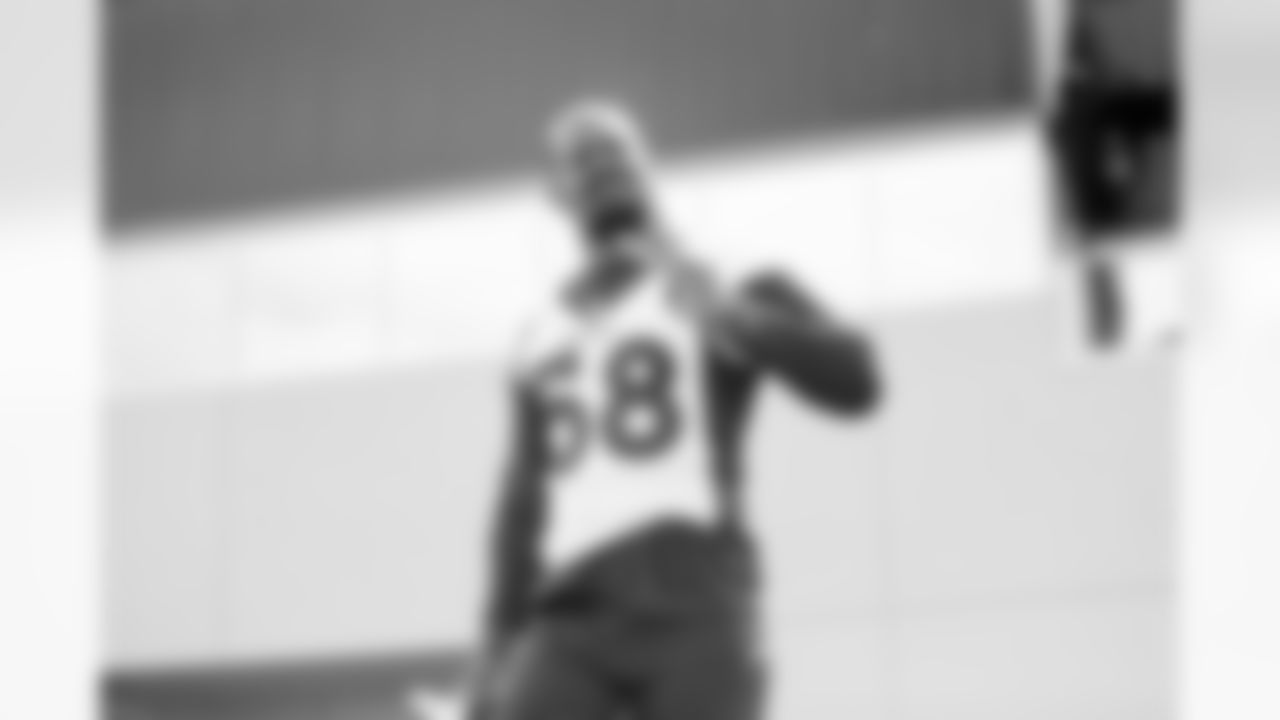Von Miller during the 10th day of OTA practices at UCHealth Training Center on June 10, 2021. (Photo by Ben Swanson)