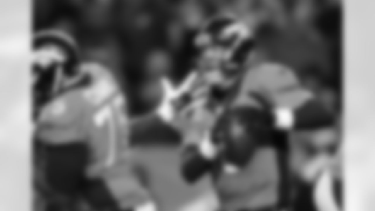 During the Broncos' first playoff game of the 2013 postseason, Peyton Manning threw for two touchdowns against the Chargers as Denver narrowly escaped with a win to reach the AFC Championship Game.
Photo by Gabriel Christus