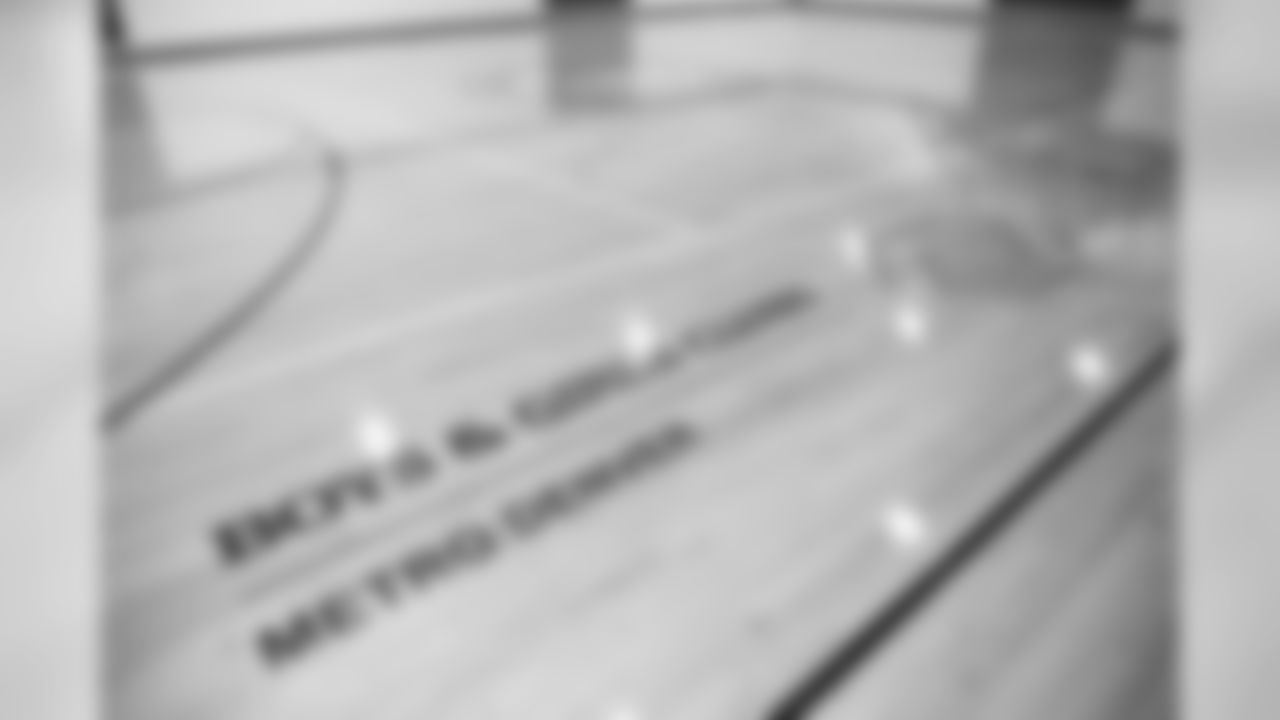 The gymnasium floor during the reopening of the Denver Broncos Boys and Girls Club on June 15, 2020 at 4397 Crown Blvd, Denver, Colorado.
Photo by Gabriel Christus