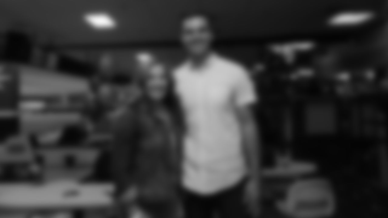 Joe Flacco at the Celebrity Bowling event he hosted benefiting Mt. Carmel Veterans Service Center at AMF Belleview Lanes on September 27, 2019. (Photo by Ben Swanson)