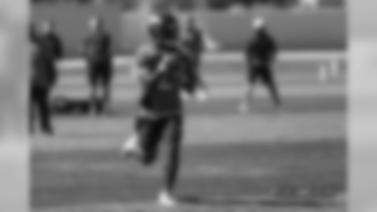 Royce Freeman during a practice at UCHealth Training Center on September 7, 2018.