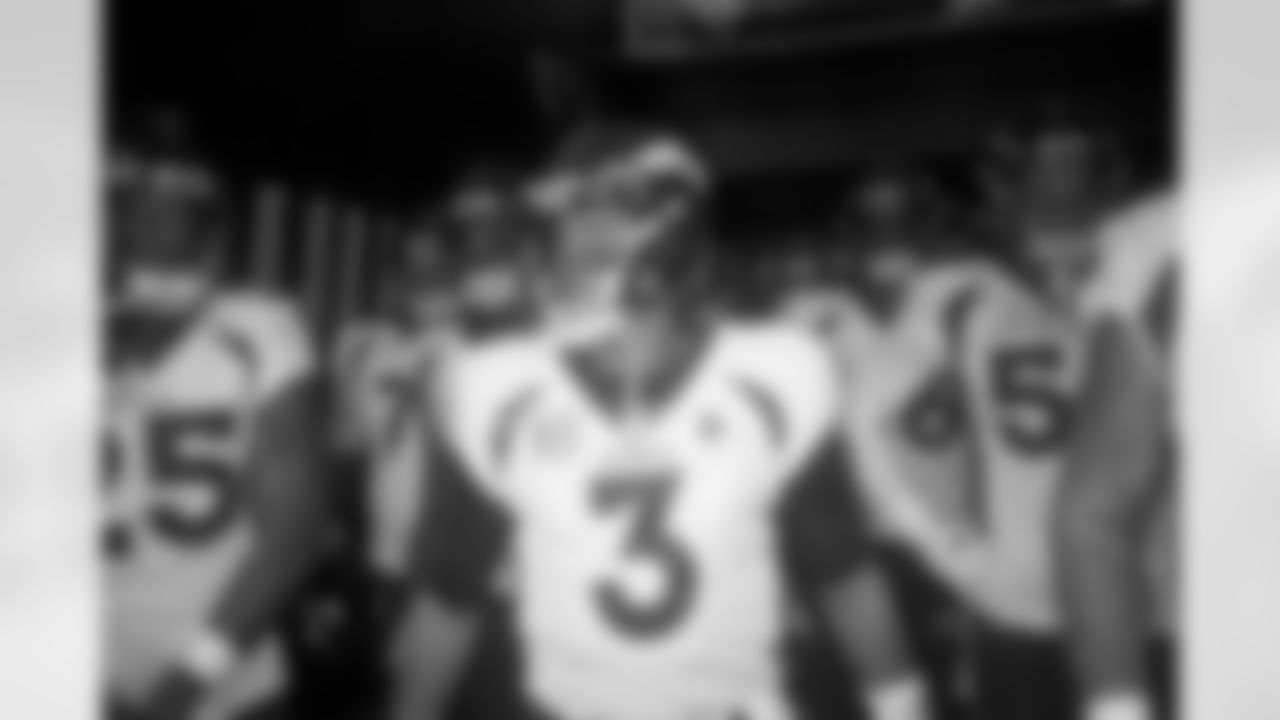 Russell Wilson during the Broncos' Week 8 game against the Jaguars at Wembley Stadium in London on October 30, 2022. This image is part of the Broncos' film series documenting the team's trip to London. (Photo by Gabriel Christus)