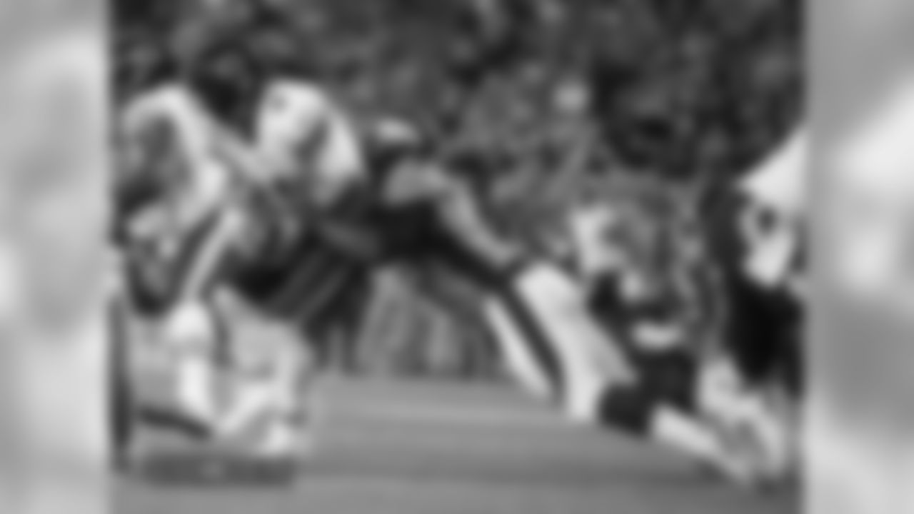 Game action of the Denver Broncos vs. the Chicago Bears during the NFL preseason game at Broncos Stadium at Mile High in Denver, Colorado, August 18, 2018.