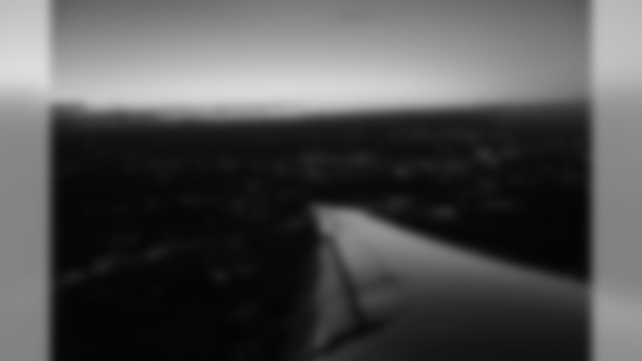 The team flew into Newark Airport.
