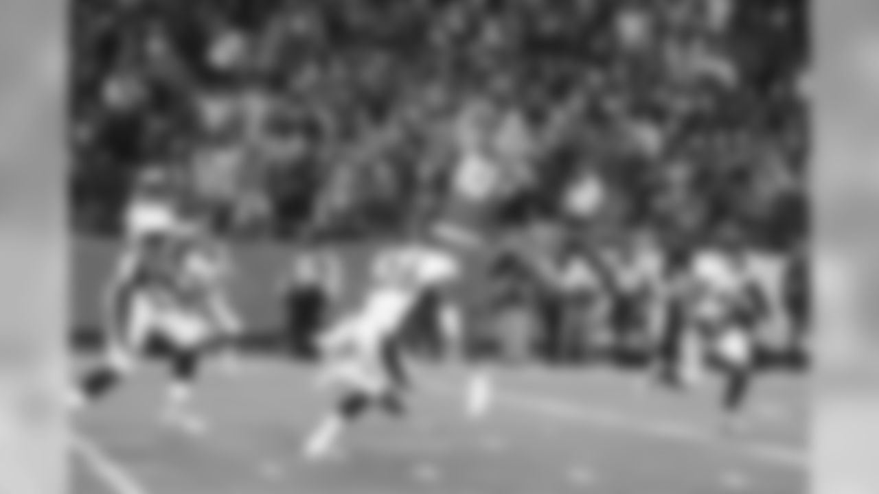 Anthony Fasano, Rahim Moore and T.J. Ward
