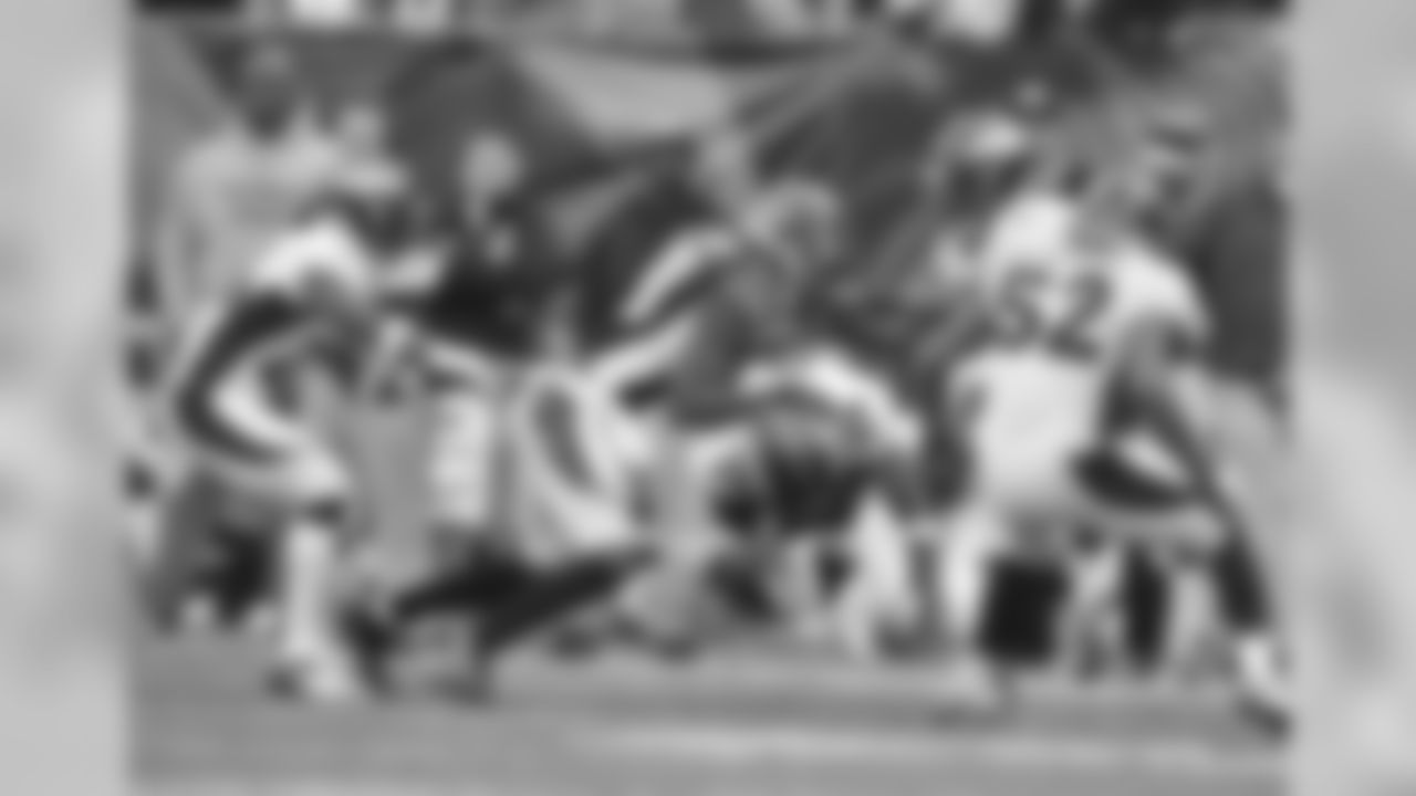 Bailey intercepts Andy Dalton in the fourth quarter.
