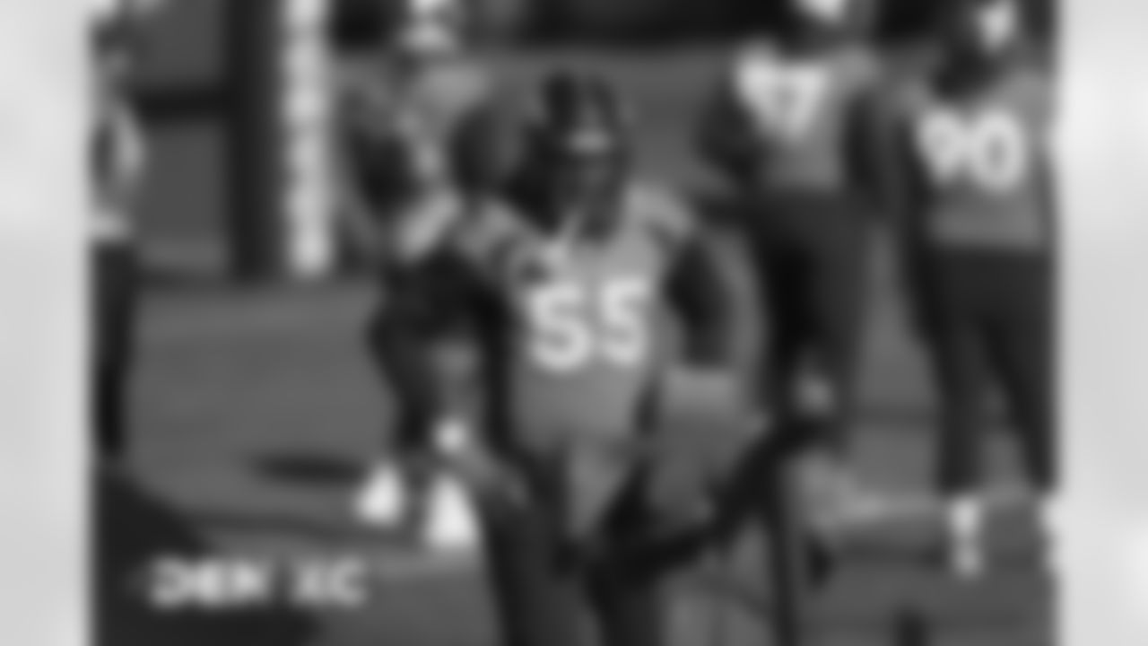 Bradley Chubb during practice at UCHealth Training Center in Centennial, CO, December 04, 2020.
Photo by Gabriel Christus