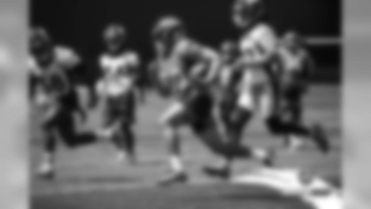 Phillip Lindsay at practice on the 18th day of training camp on August 15, 2019.