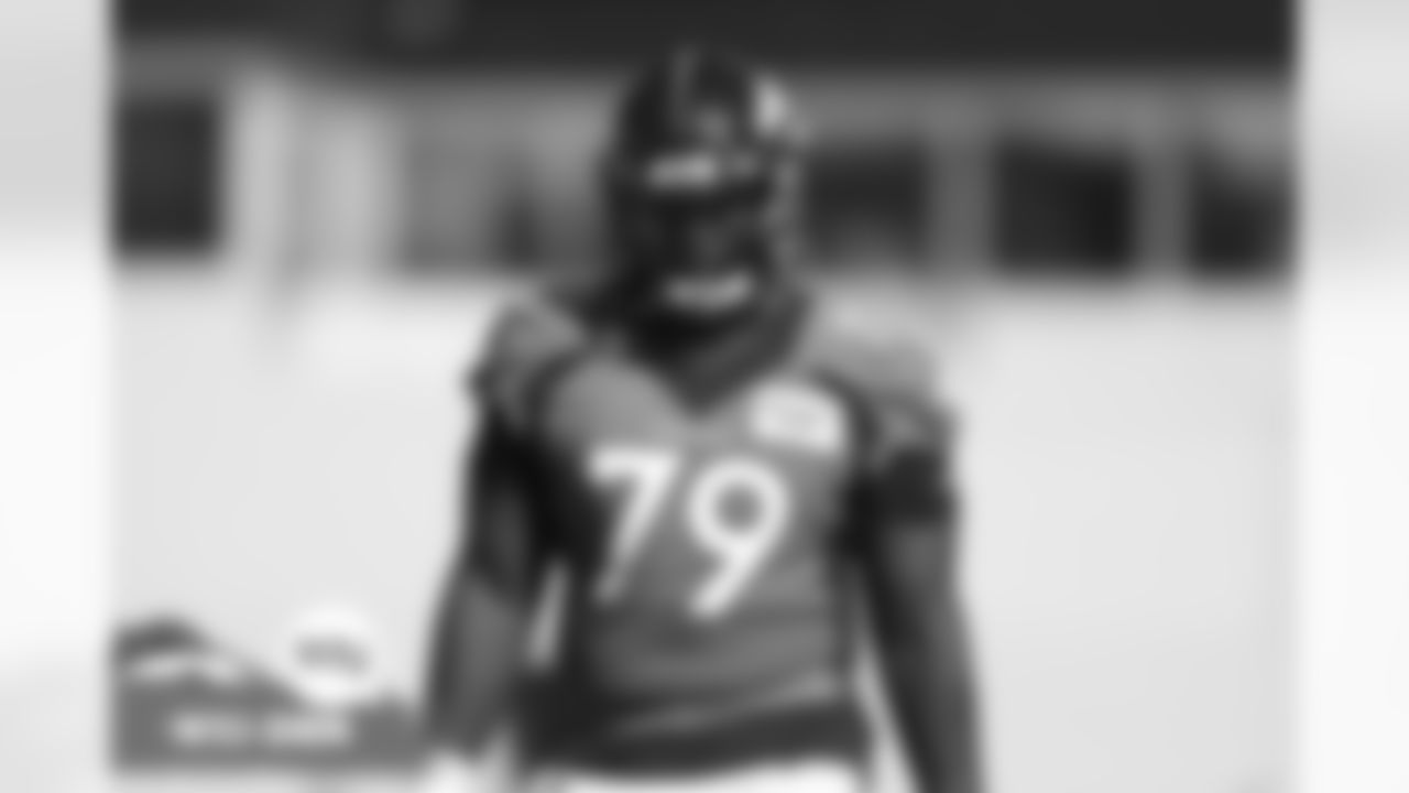 Lloyd Cushenberry III during practice on Wednesday, September 22, 2021 at UCHealth Training Center in Englewood, Colorado.
Photo by Gabriel Christus