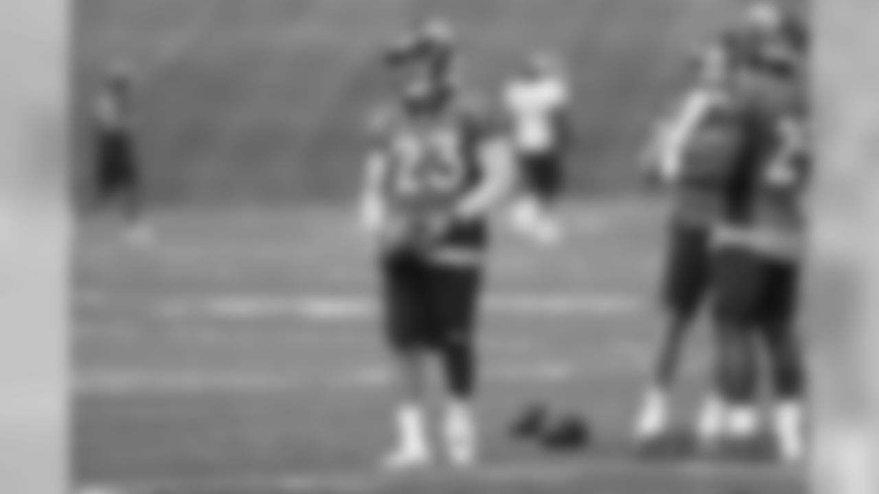 Devontae Booker during practice at UCHealth Training Center on September 5, 2018.