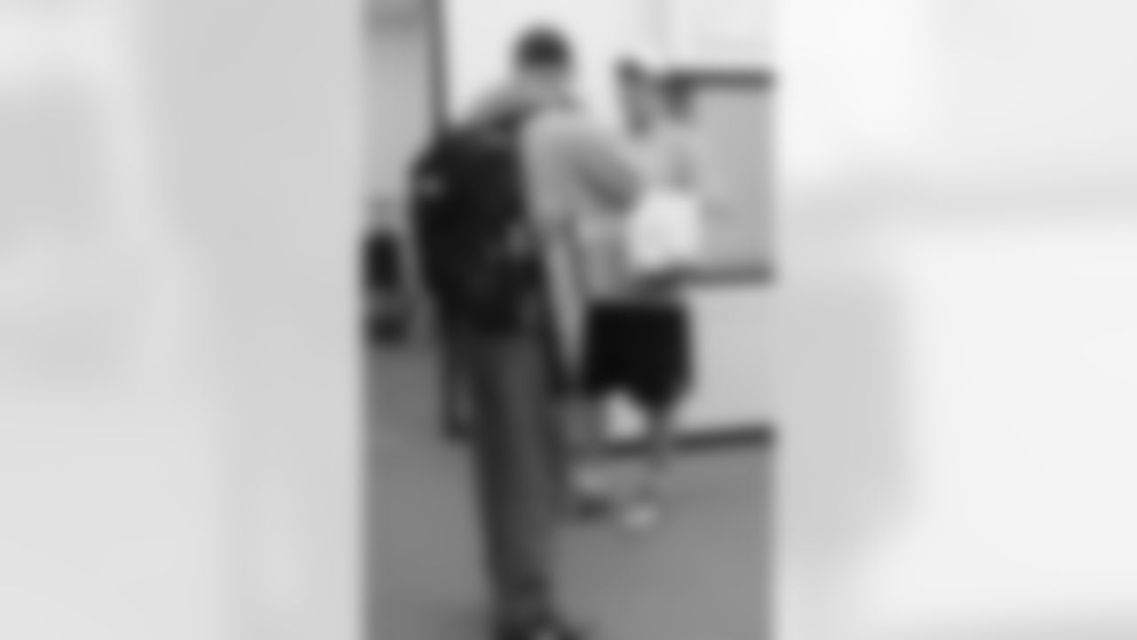 QB Zac Dysert meets his position coach.