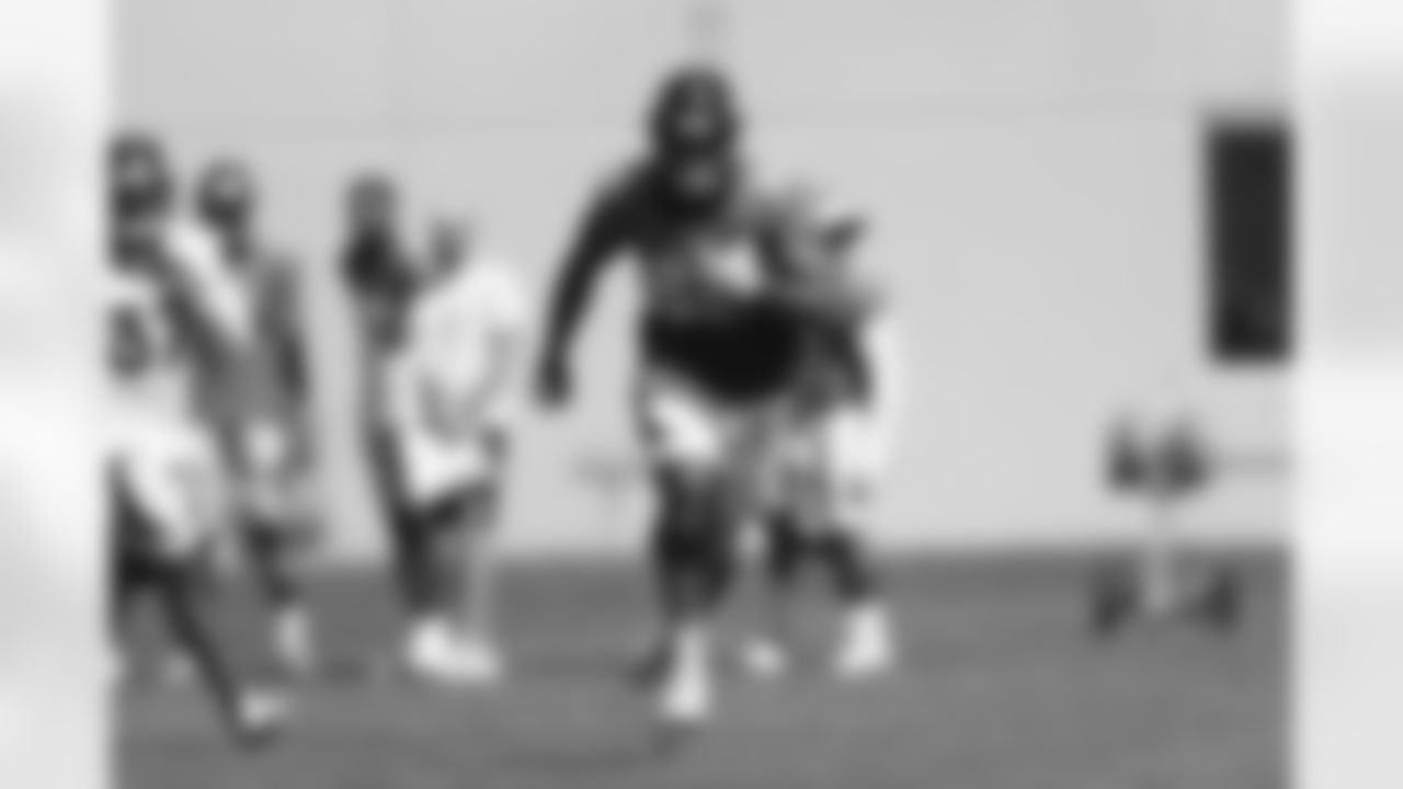 Albert Okwuegbunam during practice on Tuesday, August 24, 2021 at UCHealth Training Center in Denver, Colorado.
Photo by Gabriel Christus