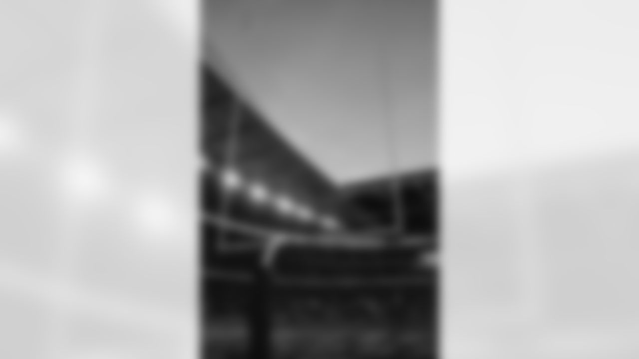 A view with the sky during the Broncos' Week 8 game against the Jaguars at Wembley Stadium in London on October 30, 2022. This image is part of the Broncos' film series documenting the team's trip to London. (Photo by Ben Swanson)