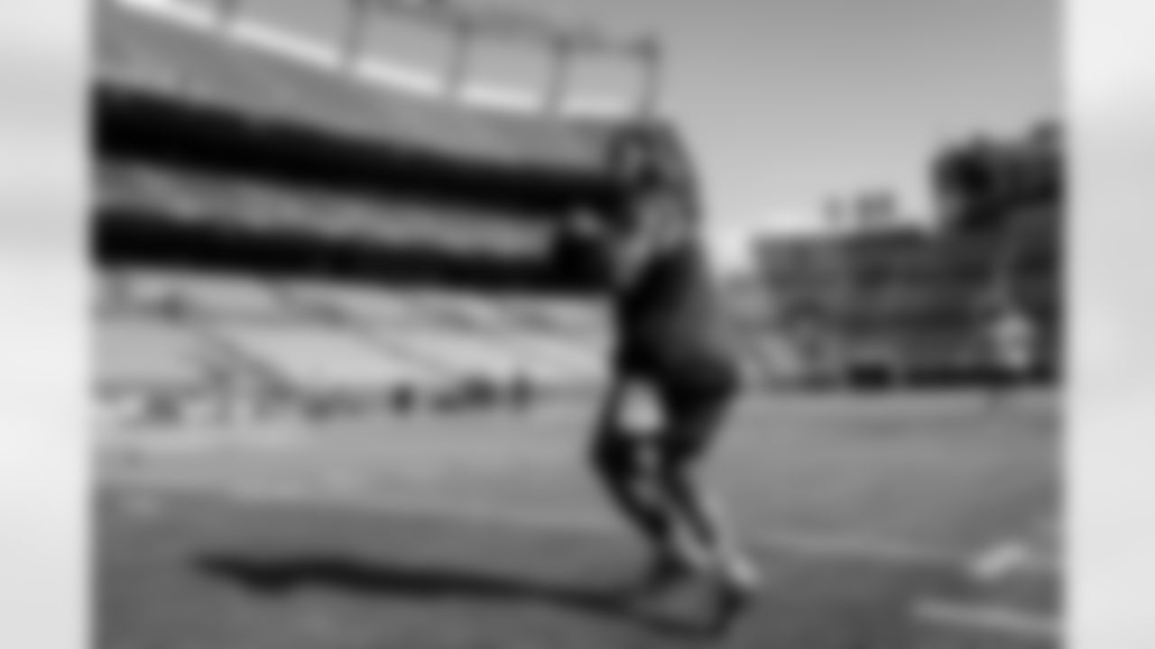 Russell Wilson before the Broncos' preseason Week 1 game against the Dallas Cowboys at Empower Field at Mile High in Denver, Colorado on August 13, 2022. (Photo by Gabriel Christus)