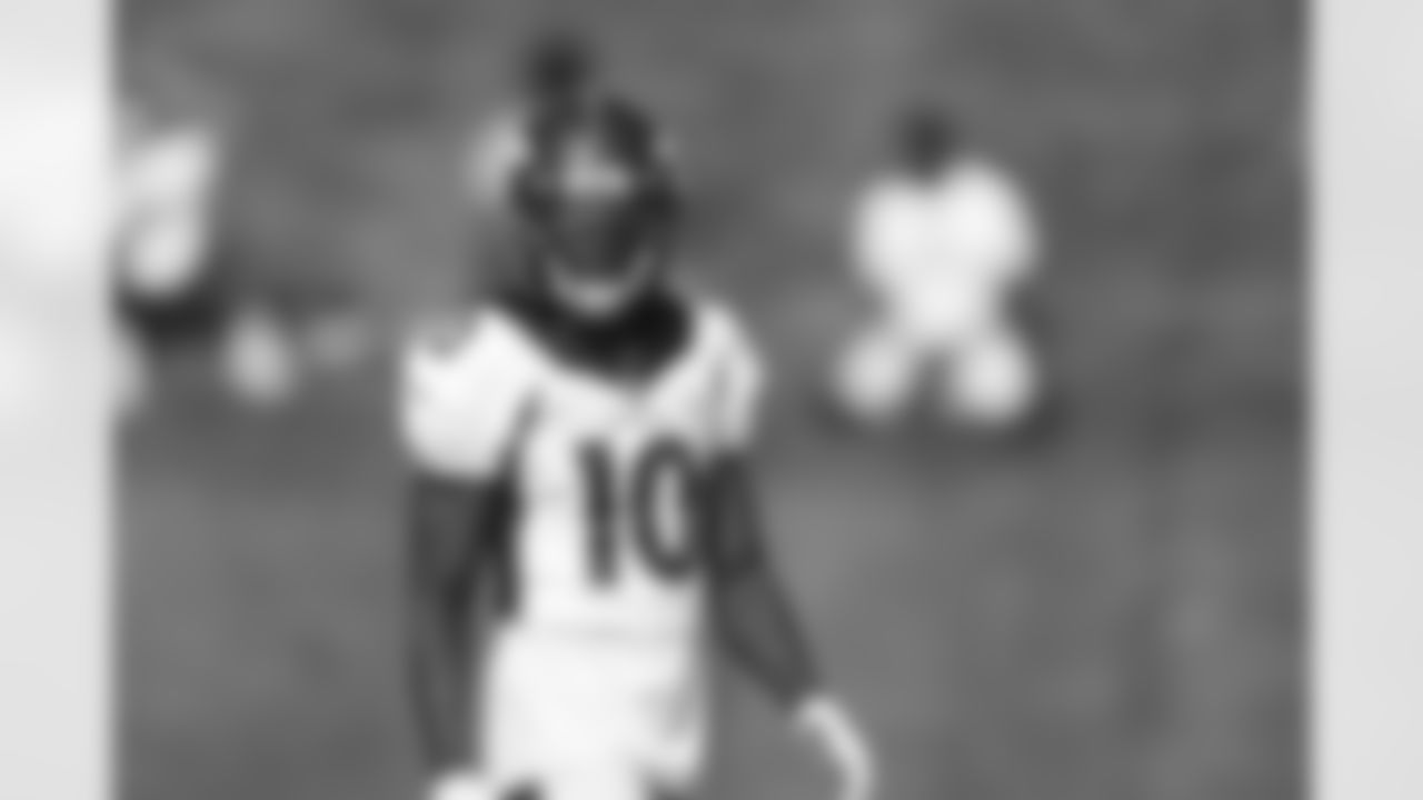 Jerry Jeudy during Training Camp on Wednesday, August 18, 2021 at UCHealth Training Center in Englewood, Colorado.
Photo by Gabriel Christus