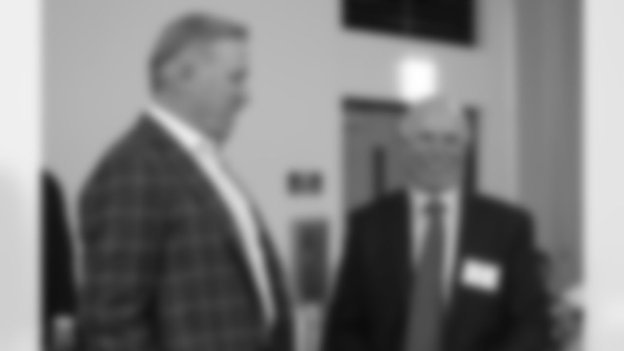 Executive Vice President of Football Operations/General Manager John Elway at Head Athletic Trainer Steve "Greek" Antonopulos' induction into the University of Northern Colorado Hall of Fame on September 30, 2016. (Ben Swanson)