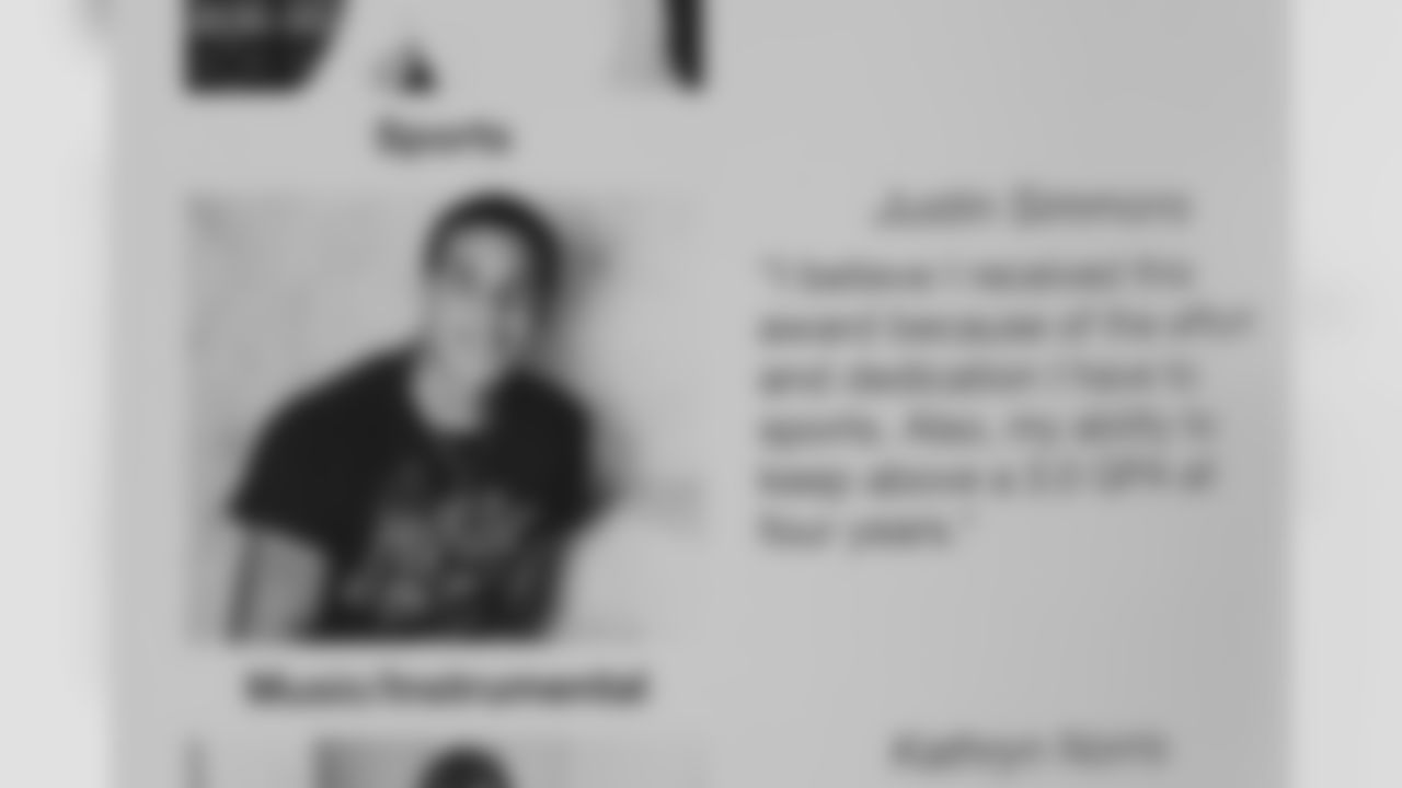 Photos of Justin Simmons during high school from Martin County High School yearbooks during a tour of his hometown of Stuart, Florida, on January 29, 2020. (Photo by Ben Swanson/DenverBroncos.com)