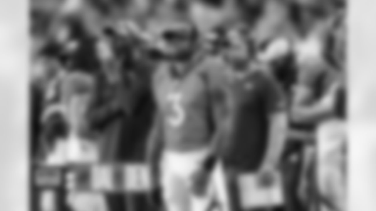 Russell Wilson during the Broncos' preseason Week 1 game against the Dallas Cowboys at Empower Field at Mile High in Denver, Colorado on August 13, 2022. (Photo by Gabriel Christus)