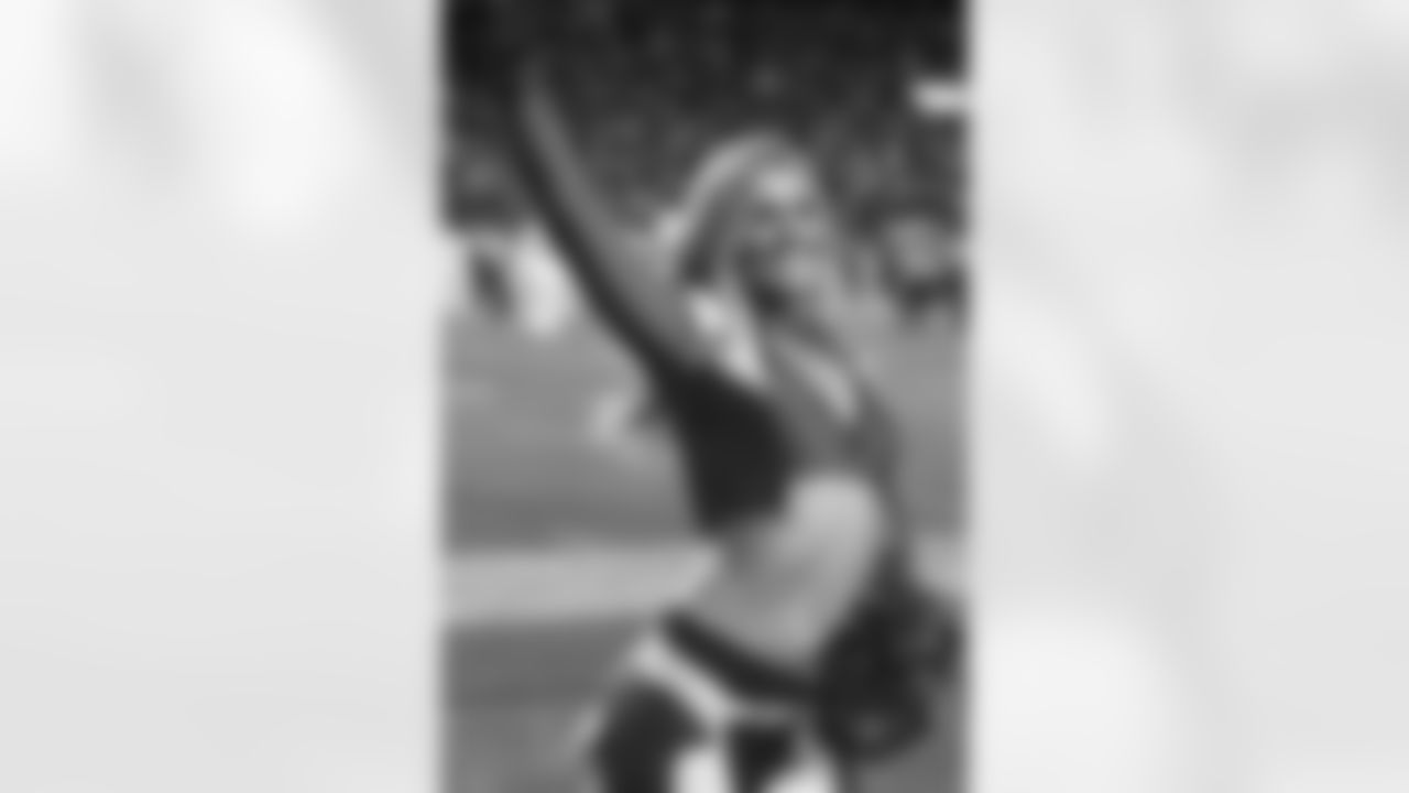 The Denver Broncos Cheerleaders perform during the Broncos' Week 5 game against the Indianapolis Colts in Denver, Colorado on October 6, 2022.
