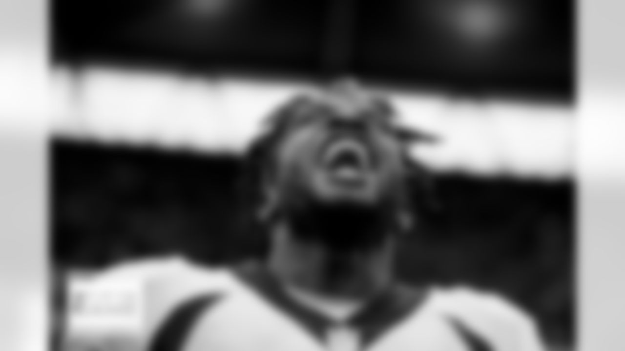 Melvin Gordon III during an international NFL game against the Jacksonville Jaguars on Sunday, October 30, 2022 in London.
Photo by Gabriel Christus / Denver Broncos