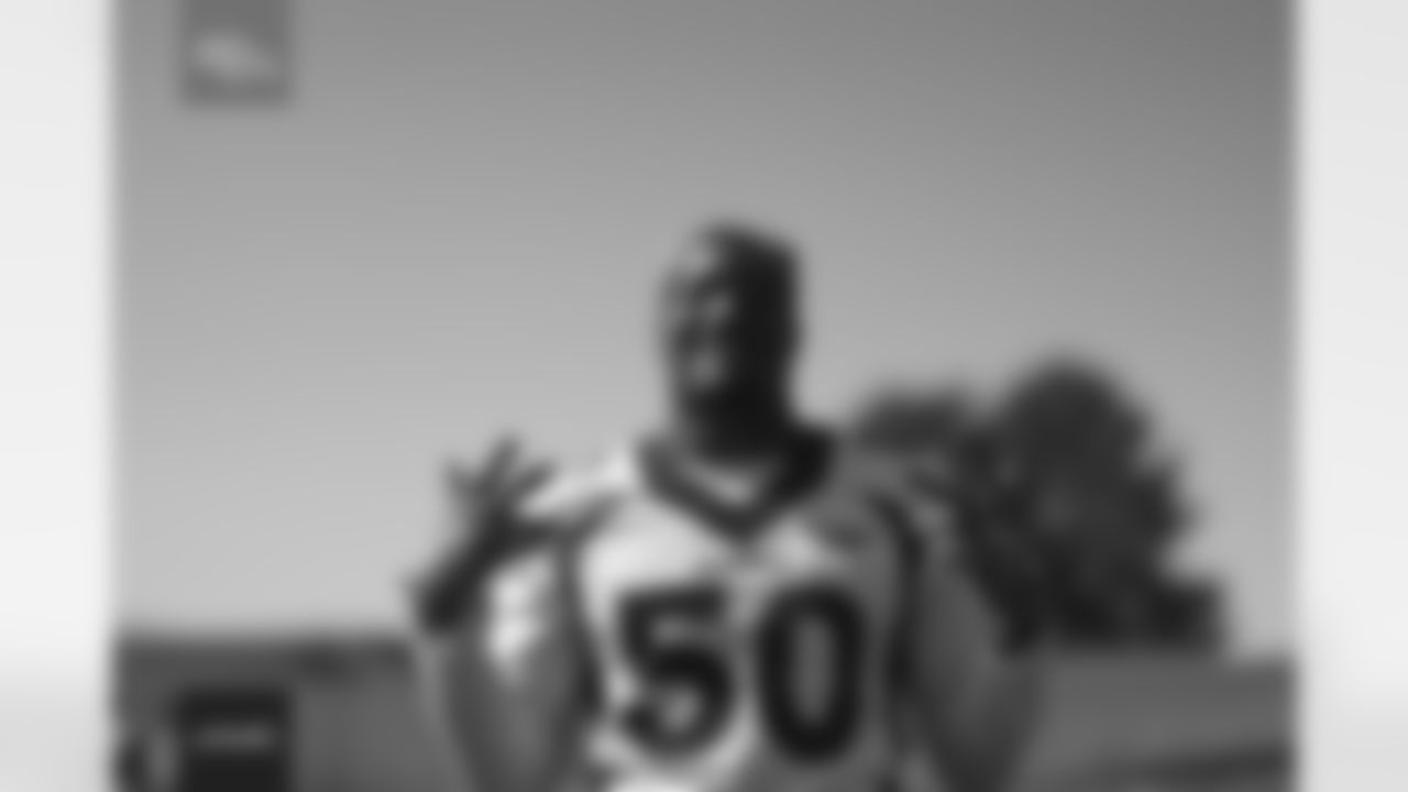 Jonas Griffith during the offseason program on Thursday, May 12, 2022 at UCHealth Training Center in Englewood, Colorado.
Photo by Gabriel Christus
