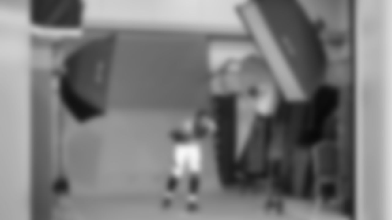 A.J. Bouye during the team's annual media day photoshoots on August 2, 2020. (Photo by Ben Swanson)