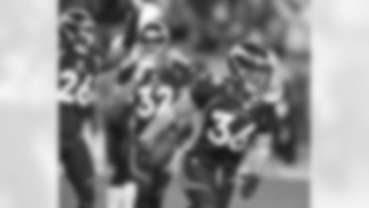 Leonhard celebrates his interception, which was his second of the season off Rivers.