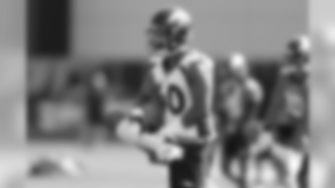 Justin Strnad during practice at UCHealth Training Center in Centennial, CO, August 10, 2020.
Photo by Gabriel Christus