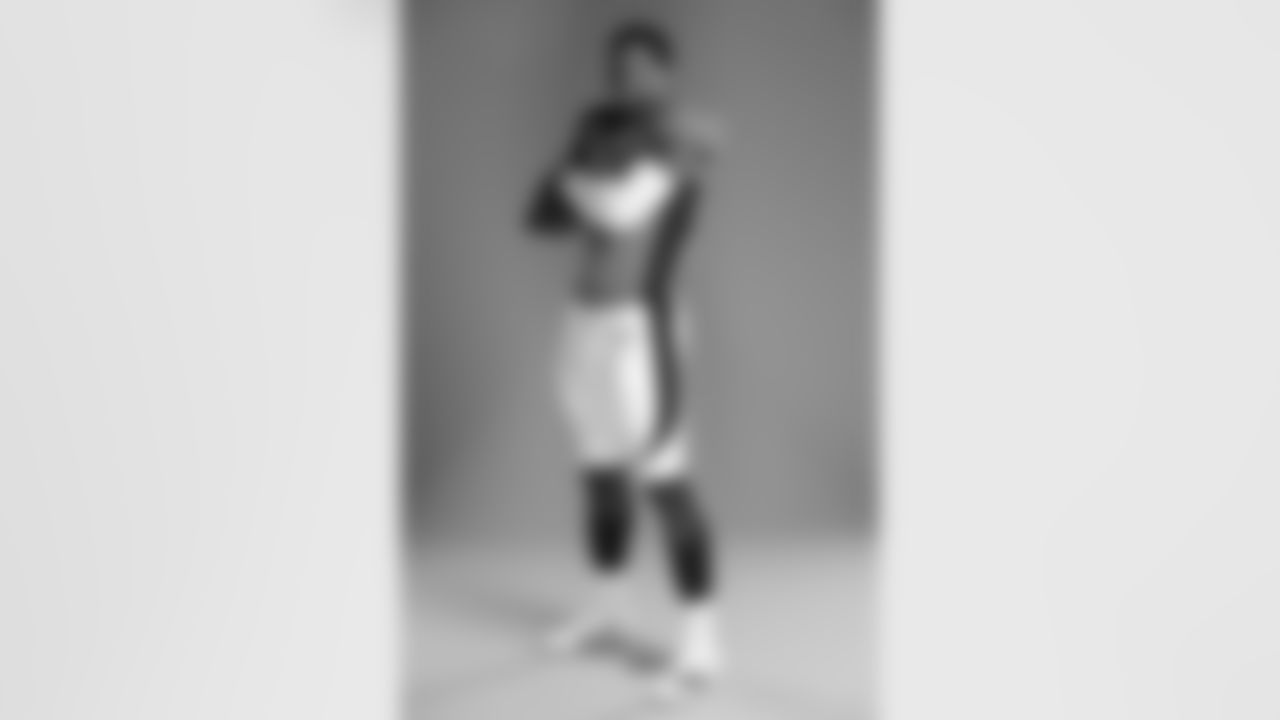 Denver Broncos wide receiver Courtland Sutton (14) poses for a photo during the Denver Broncos photoshoot, Wednesday, June 8, 2022, in Denver, Colorado. (Harrison Braden/NFL)