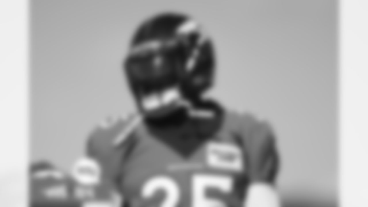 Melvin Gordon III during practice on Wednesday, October 27, 2021 at UCHealth Training Center in Denver, Colorado.
Photo by Gabriel Christus