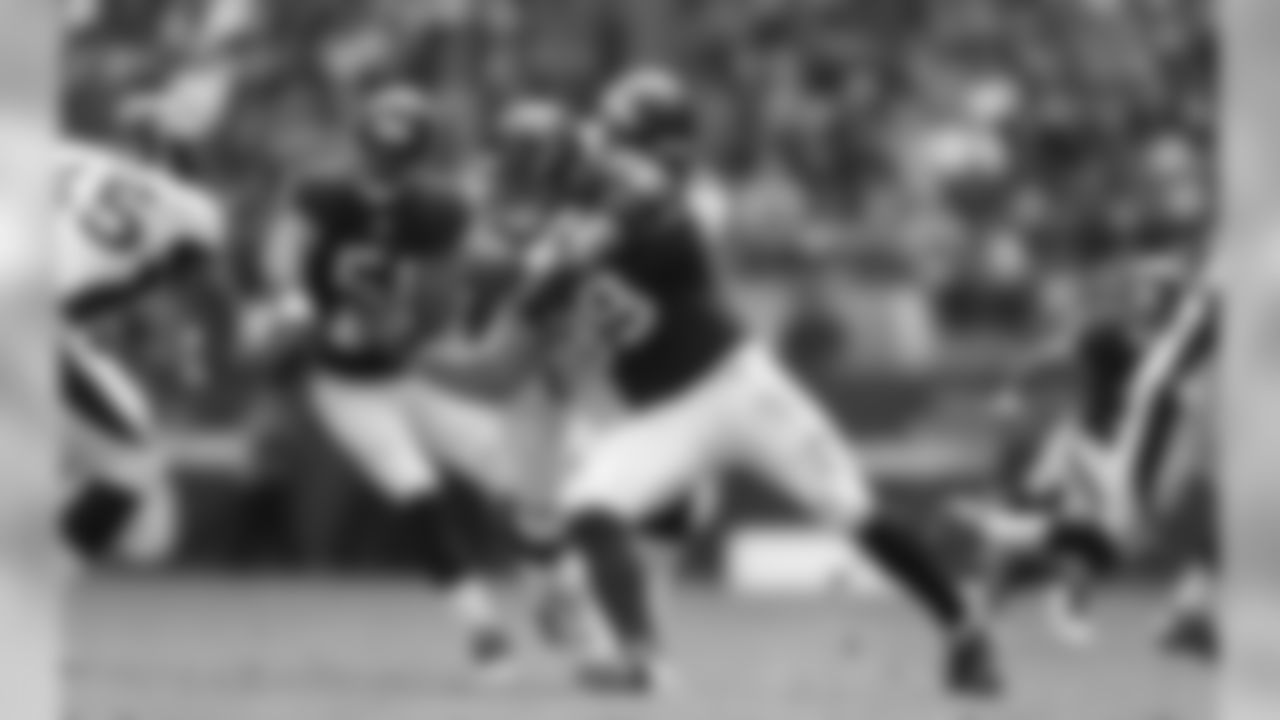 Texans' defensive end J.J. Watt did not sack Peyton Manning, but that didn't mean he wasn't effective. After the Texans came within a field goal in the third quarter, the Broncos were driving until Watt drilled Manning on third-and-10, forcing an incomplete pass.