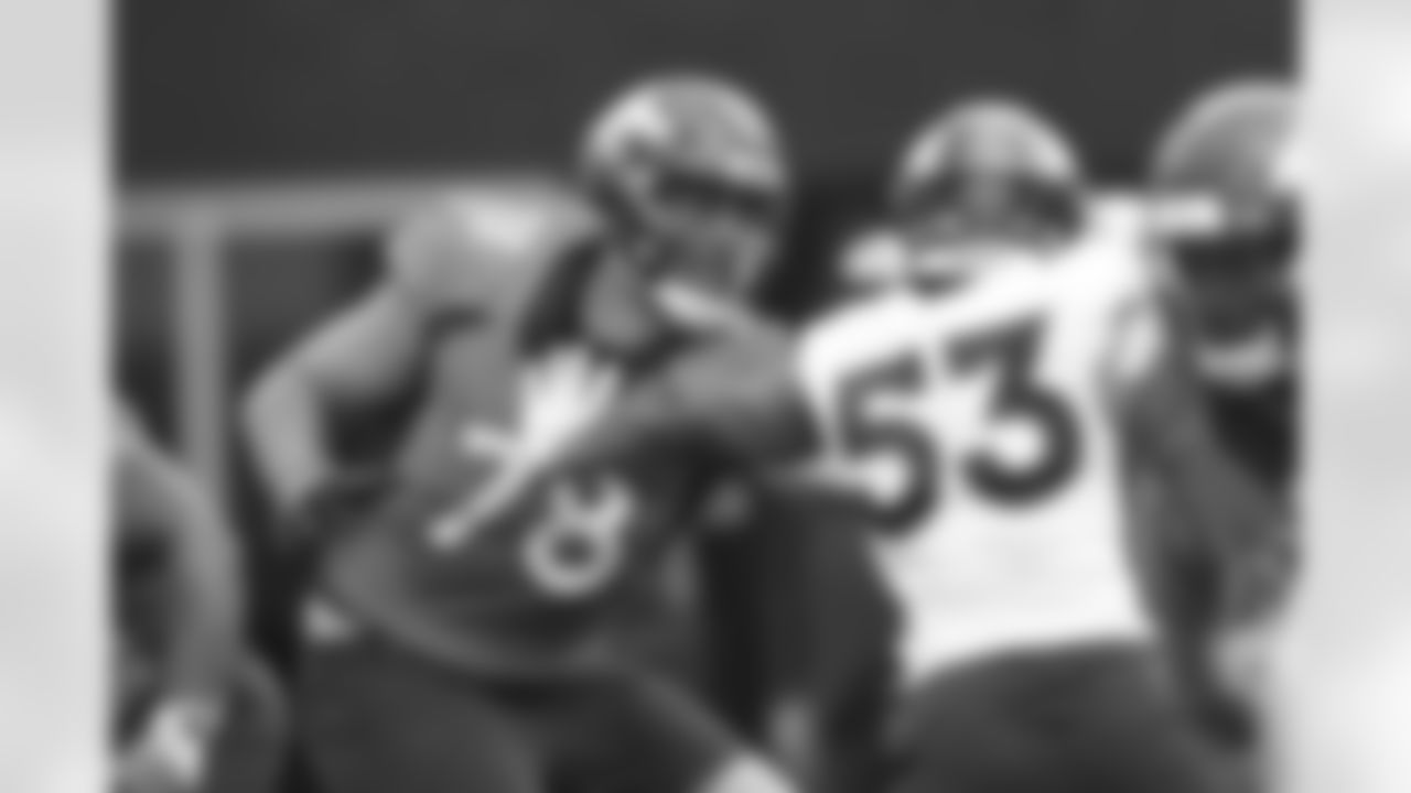 Drew Himmelman and Jonathon Cooper during practice on Thursday, August 26, 2021 at UCHealth Training Center in Denver, Colorado.
Photo by Gabriel Christus