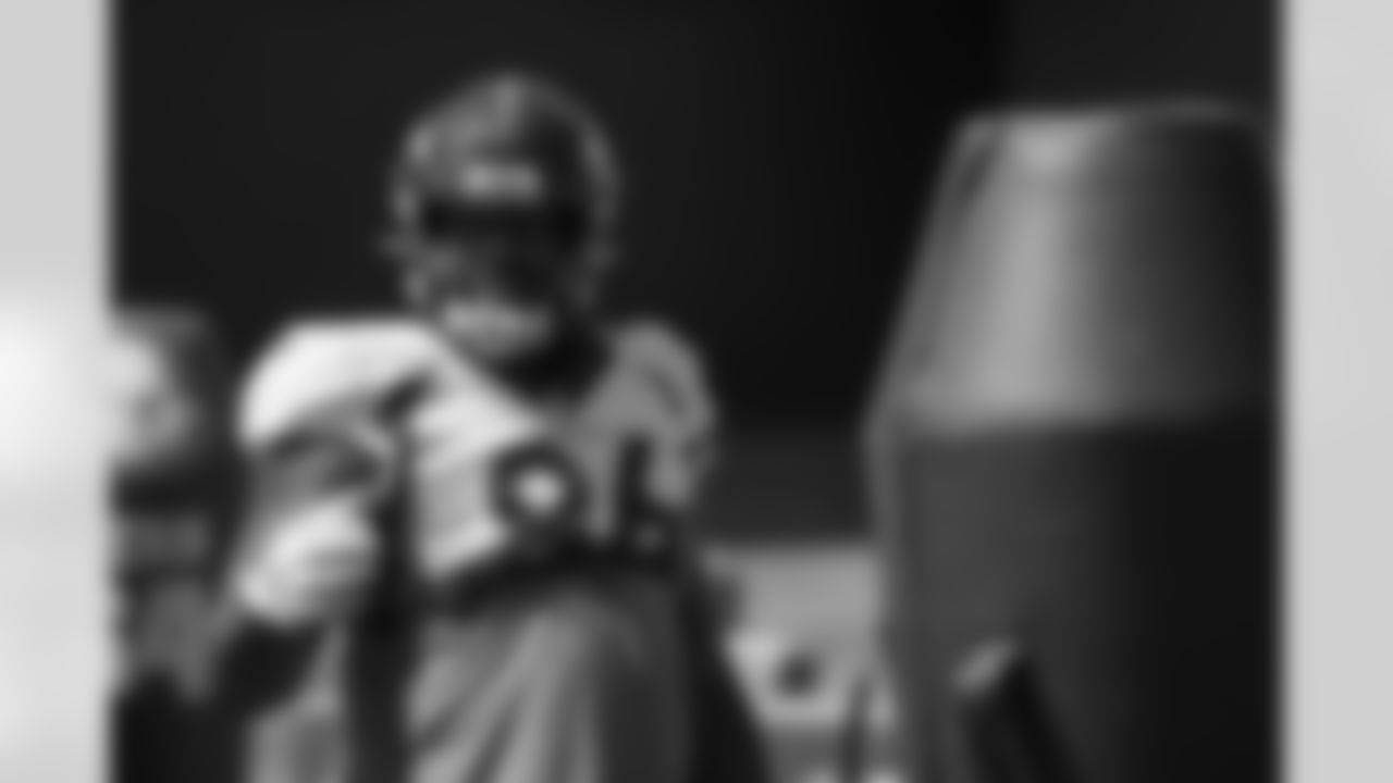 Shelby Harris during practice on Tuesday, August 24, 2021 at UCHealth Training Center in Denver, Colorado.
Photo by Gabriel Christus