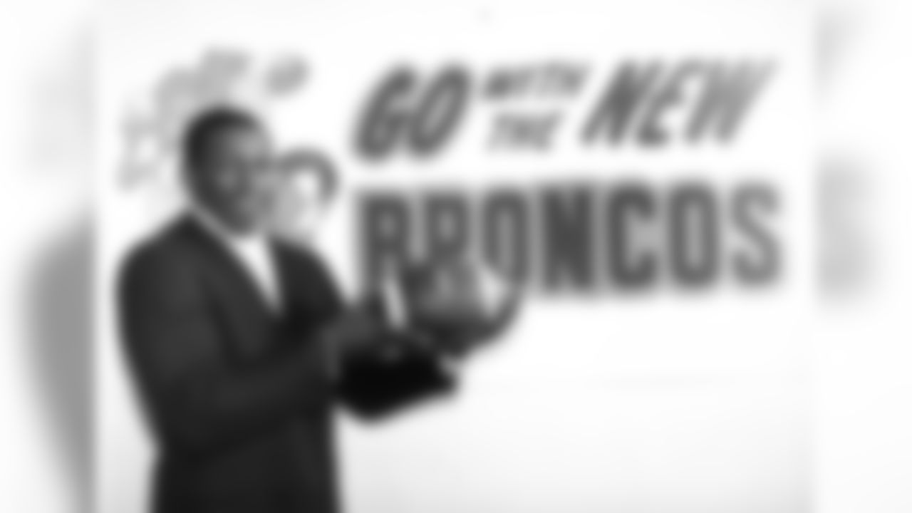 Halfback Floyd Little poses after becoming the first first-round draft pick to sign with the Broncos.